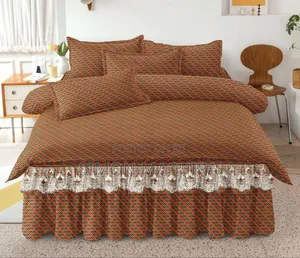 6pc Bedskirt With Bedsheets