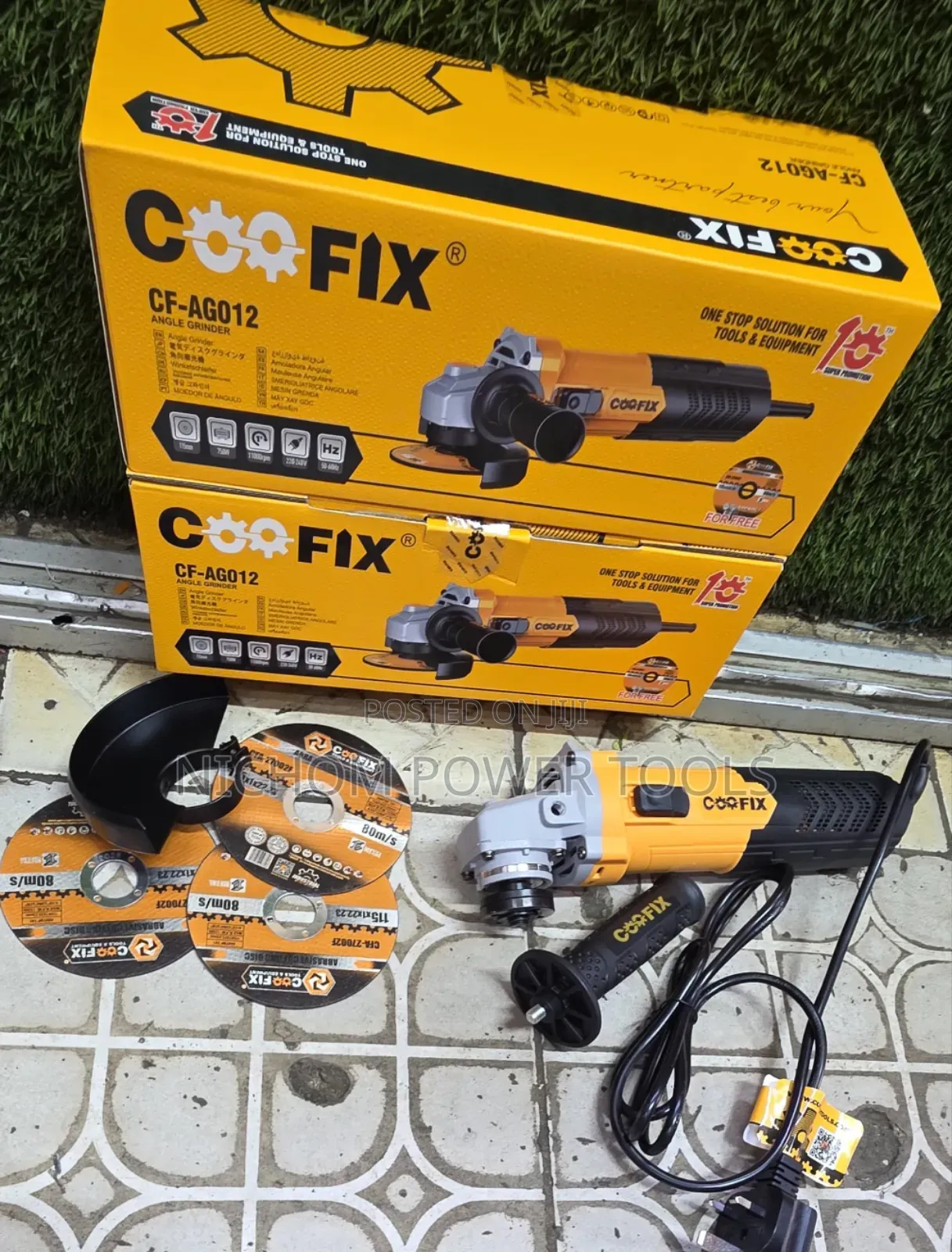 Coofix 4inch Angle Grinder With 3pcs Cutting Disc