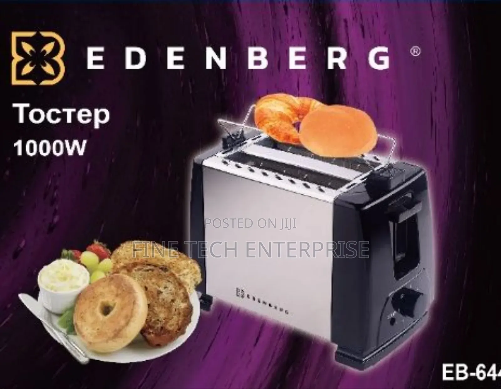 Edenberg 2 Slice Toaster