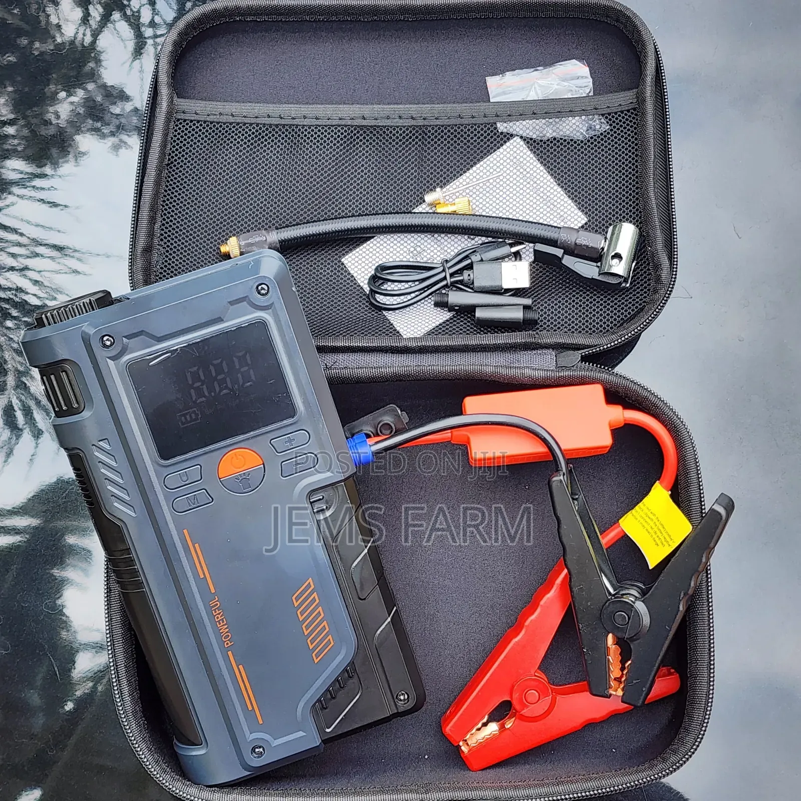 Portable Car Tire Inflator Pump,Emergency Jump Starter