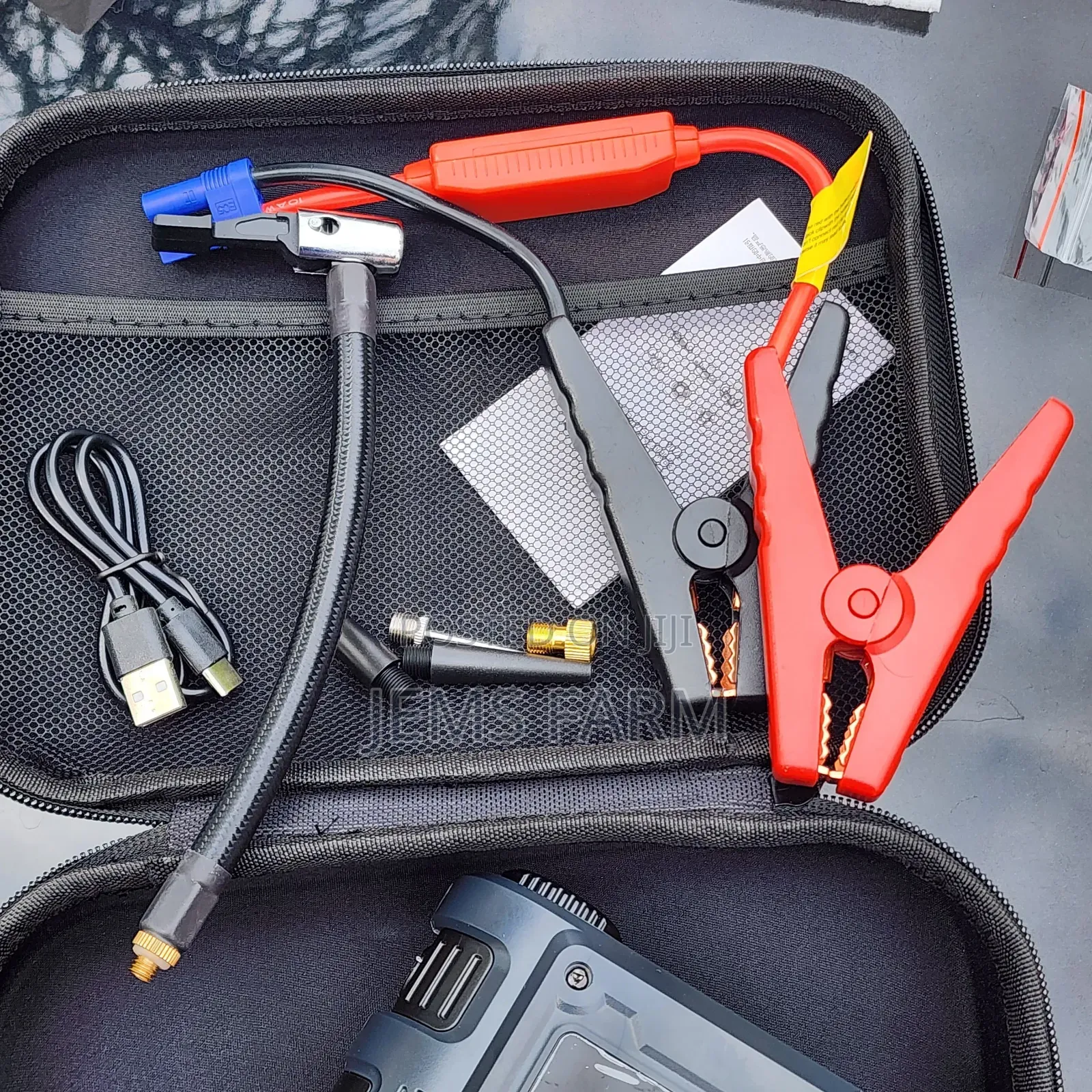 Portable Car Tire Inflator Pump,Emergency Jump Starter
