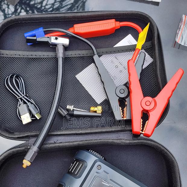 Portable Car Tire Inflator Pump,Emergency Jump Starter - thumbnail 3