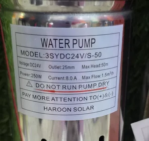 Dc Solar Submersible Water Pump 50mtrs Max Head