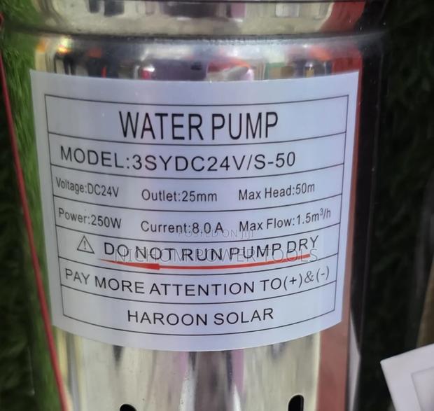 Dc Solar Submersible Water Pump 50mtrs Max Head - thumbnail 3
