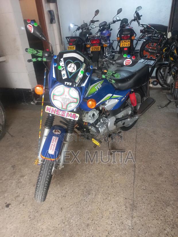 TVS HLX Plus ES 2024 Blue - thumbnail 4