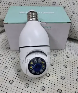 New 4mp E27 Bulb Wifi Ip Camera PTZ Wireless Night Vision Two