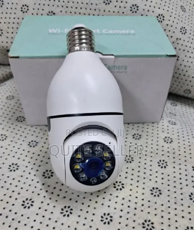 New 4mp E27 Bulb Wifi Ip Camera PTZ Wireless Night Vision Two