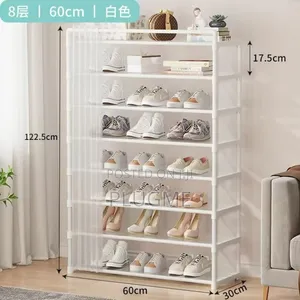 8- Layer 2024 Shoe Rack Organizer With Fabric Dustproof Cover