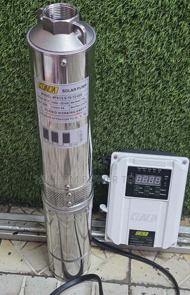 70mtrs Solar Submersible Water Pump With Control Box - main view