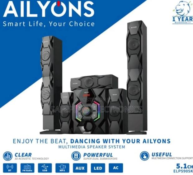 Ailyons Elp5901k 5.1ch Home Theater Multimedia Speaker Sound System