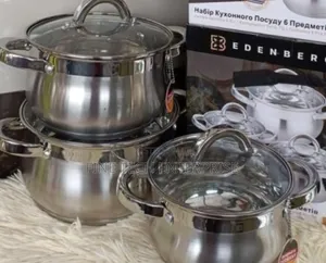 6 Pieces Edenberg Eb-3716 Stainless Steel Cookware Set