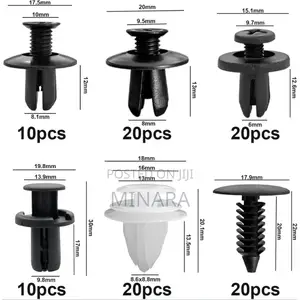 100 Pcs, Car Body Clips, Auto Retainer Trim Fasteners