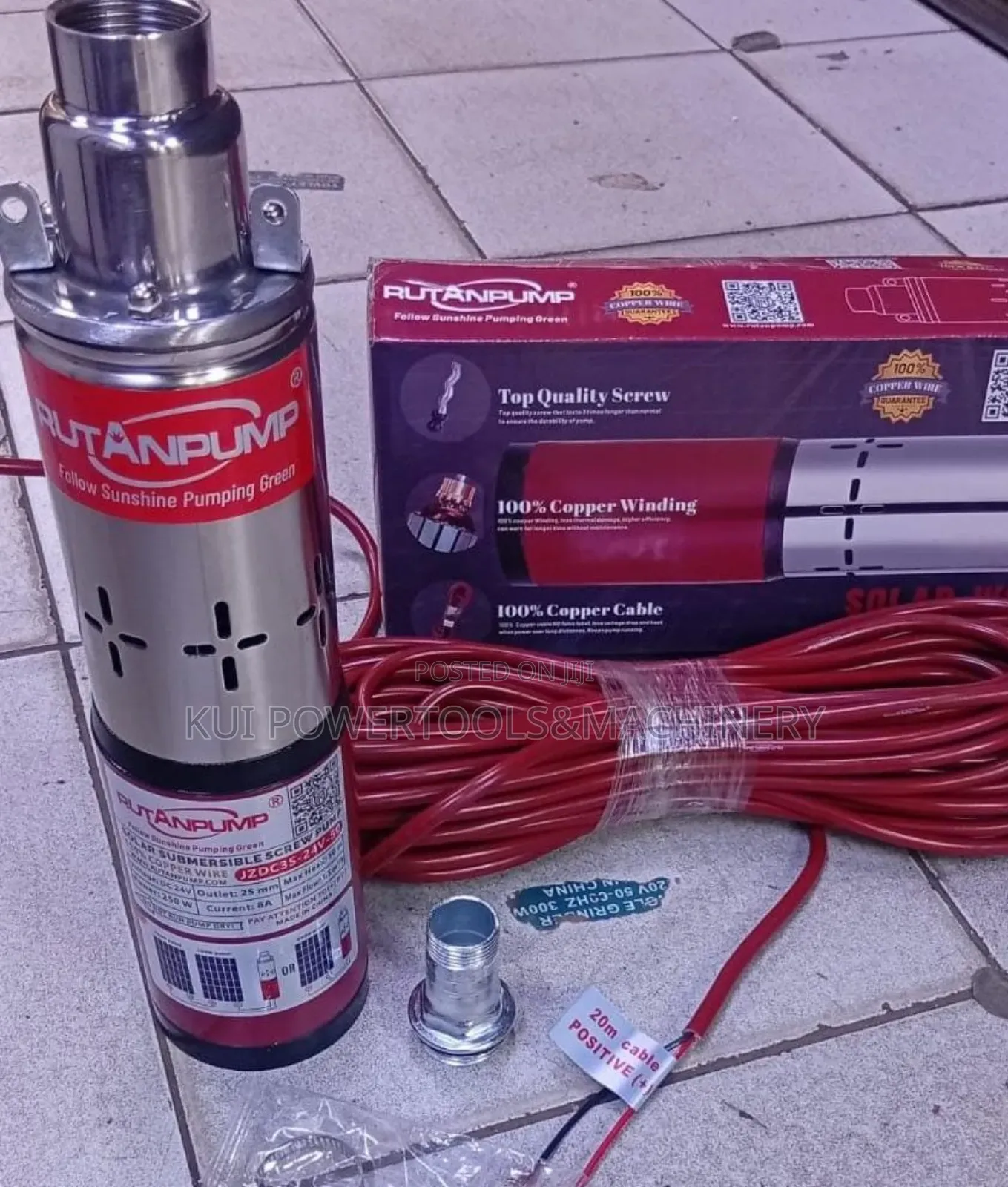 Rutan Solar Submersible Water Pump/ 250w Solar Pump