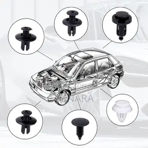 100 Pcs, Car Body Clips, Auto Retainer Trim Fasteners