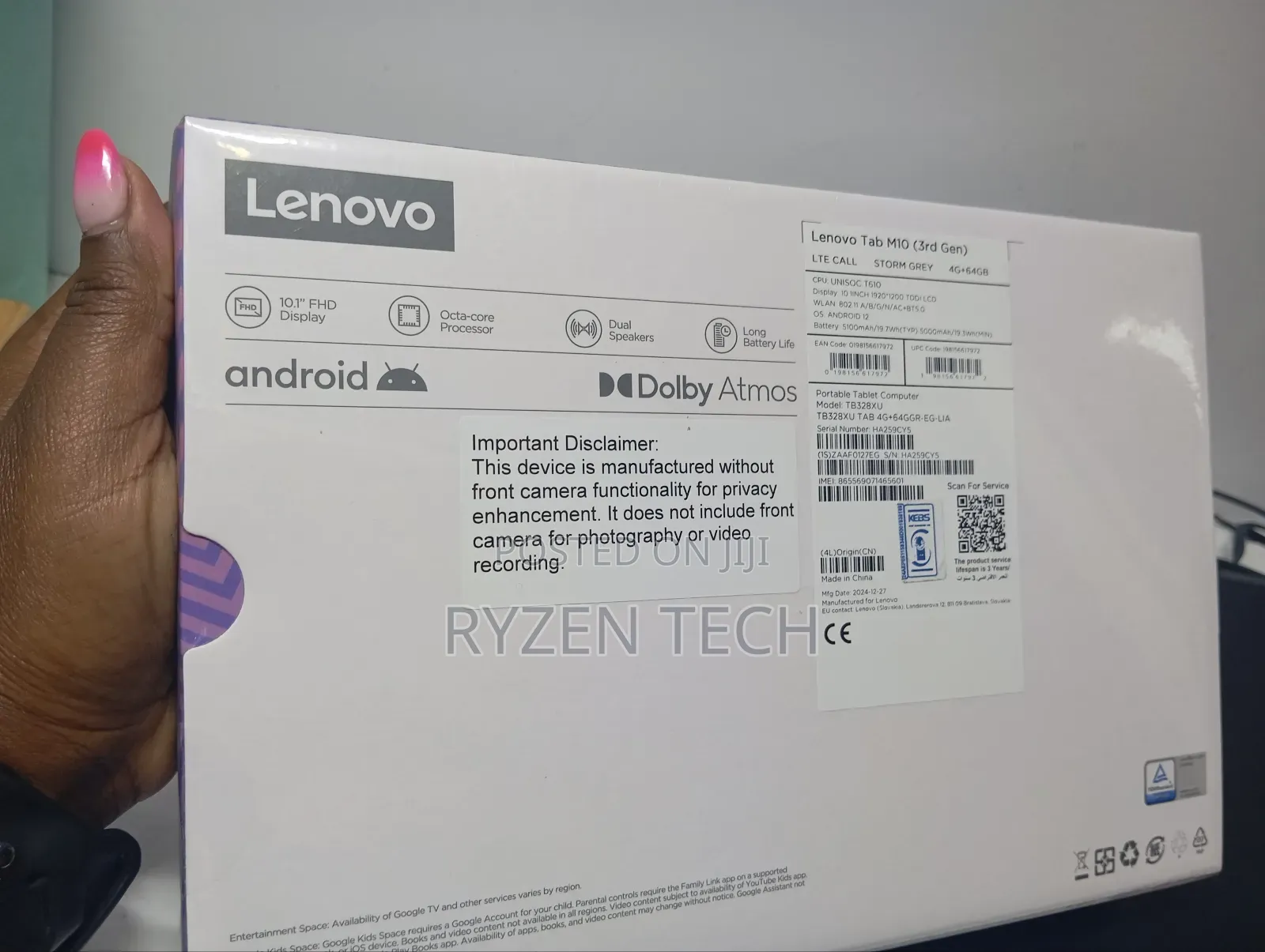 New Lenovo Tab M10 64 GB Gray