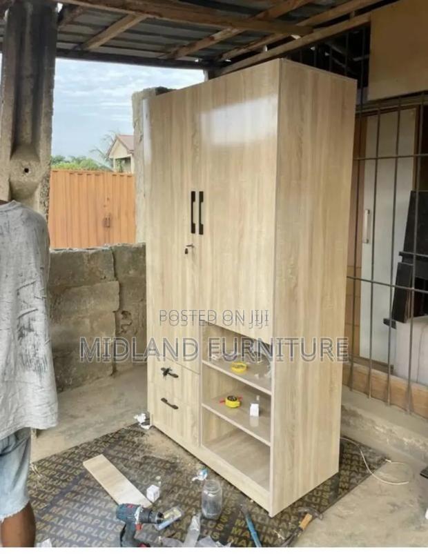 Beech Wardrobe Cupboard Pay on Delivery - main view