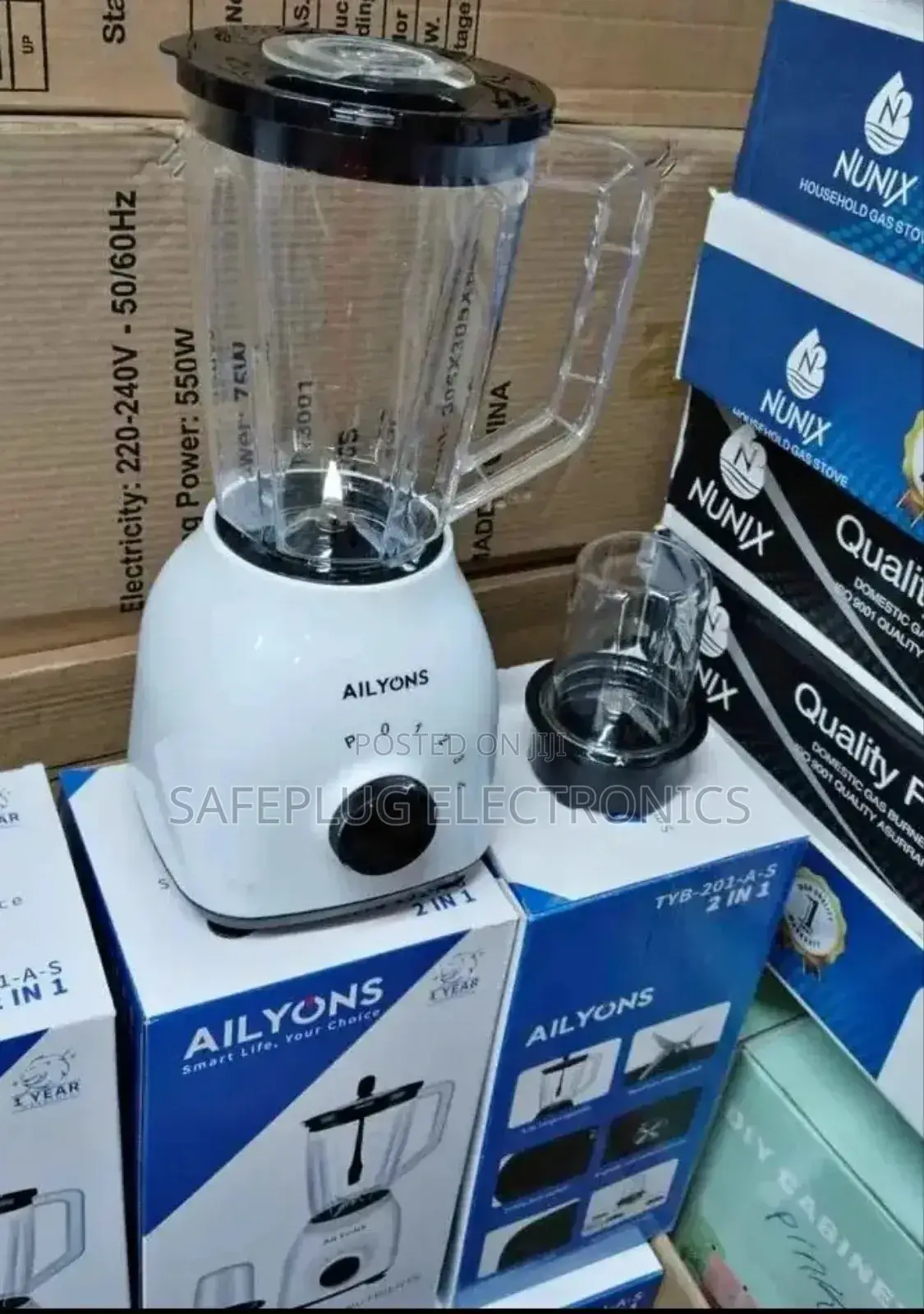 2 in 1 Ailyons Blender + Mill - Available in Black White Colors