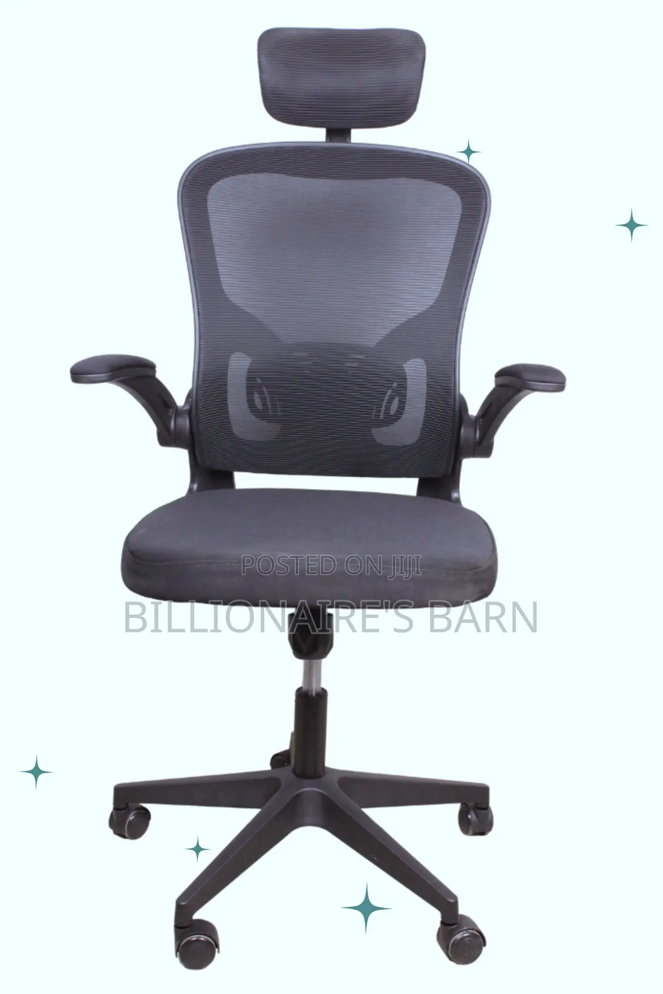 Office Chair; Breathable Mesh and Adjustable Headrest