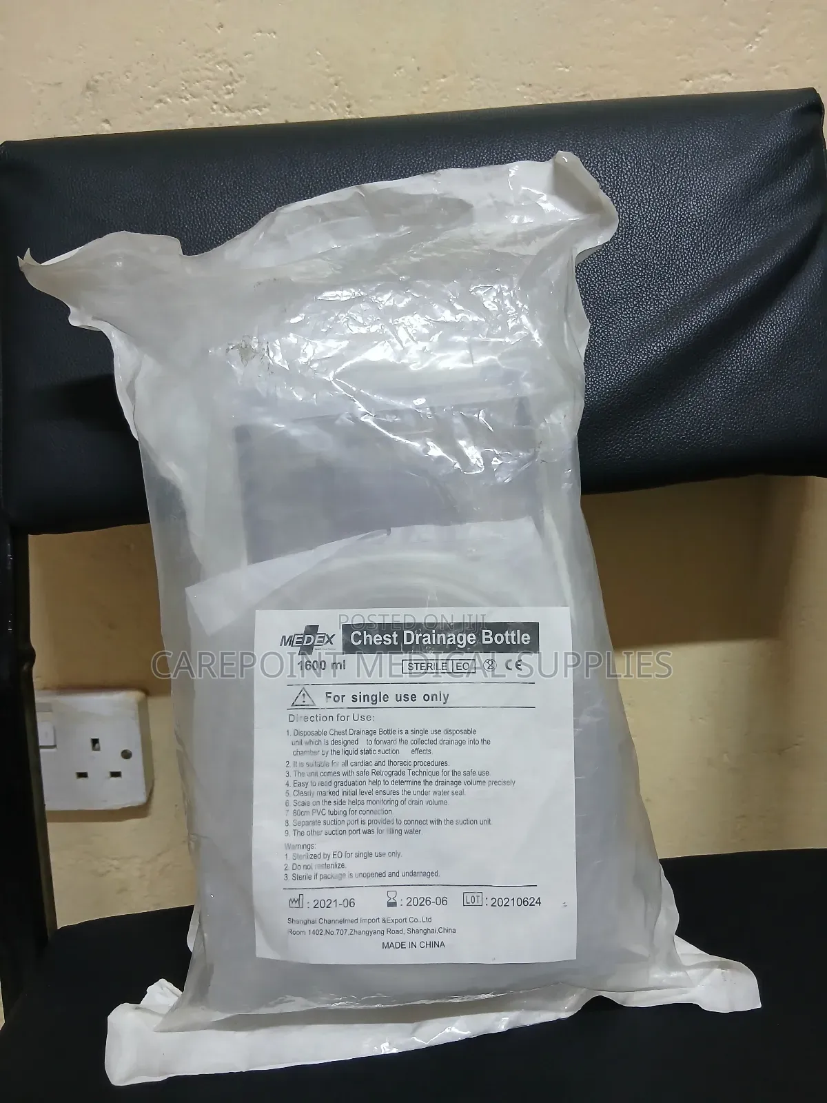 Sterile Chest Drainage Bottle