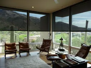 Sunscreen Blinds for Large Windows Glass Walls