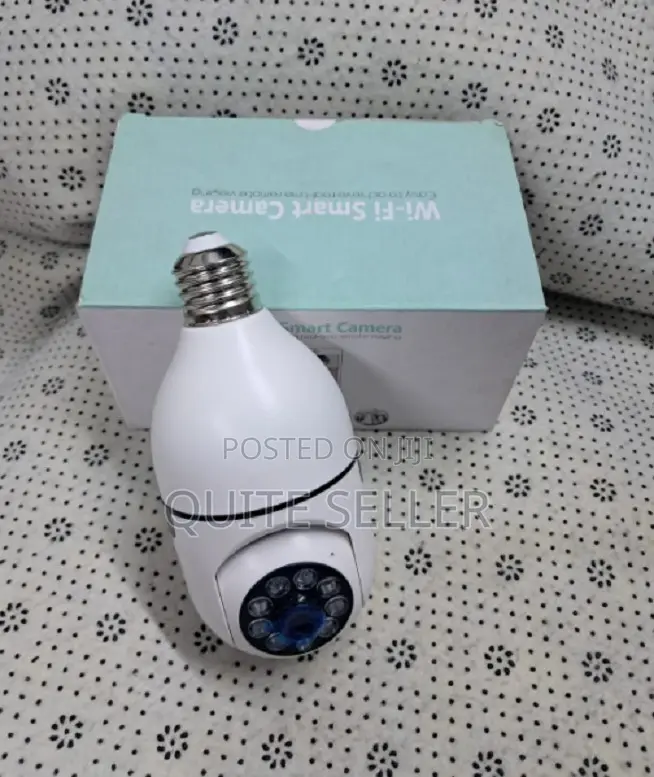 360 Rotating Light Bulb Camera Wifi Motion Detection Home Surveillance