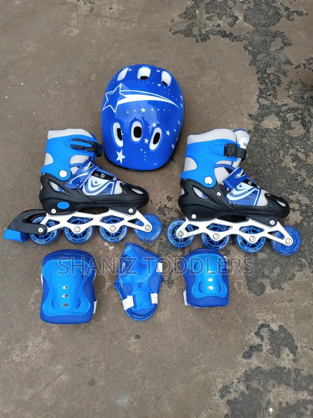 Blue Tiny Roller Skates (Adjustable)
