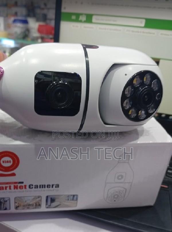 Home Wifi Smart Dual Lens Wireless PTZ Bulb Camera