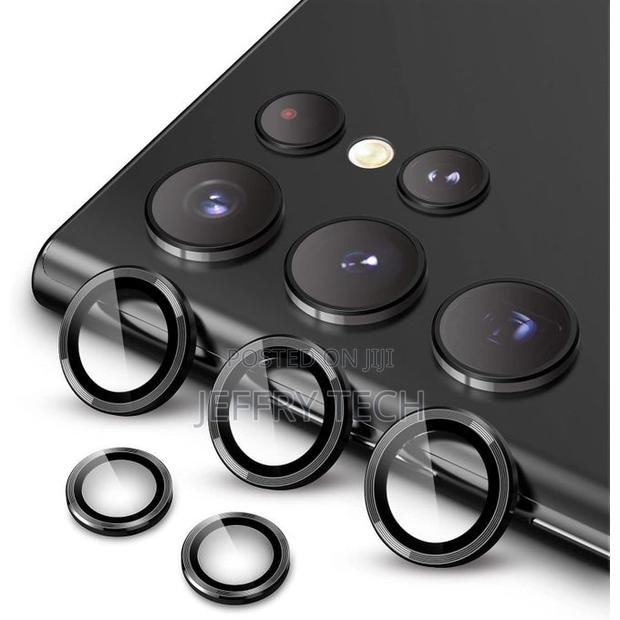 Black Metal Ring Camera Lens Protector for Samsung Galaxy S24 Ultra