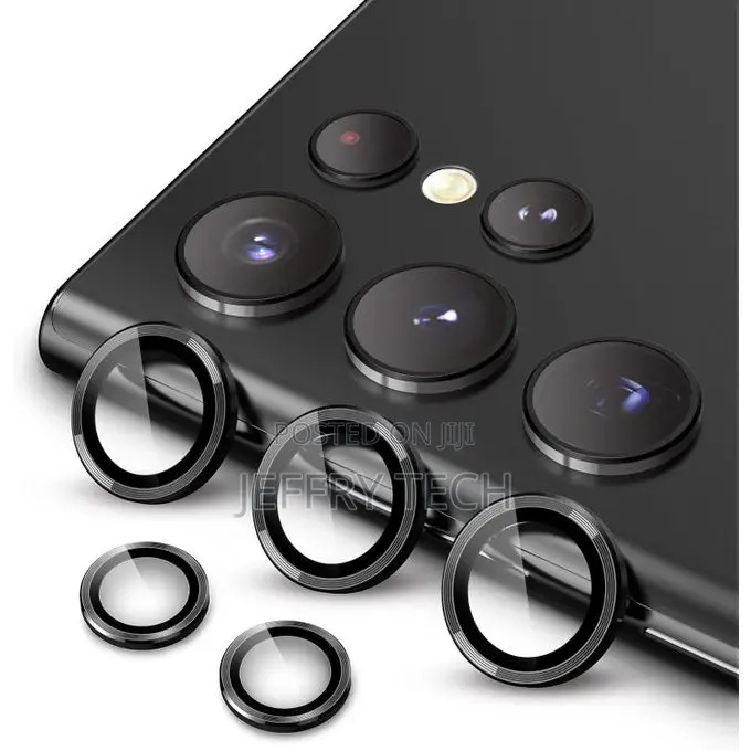 Black Metal Ring Camera Lens Protector for Samsung Galaxy S24 Ultra