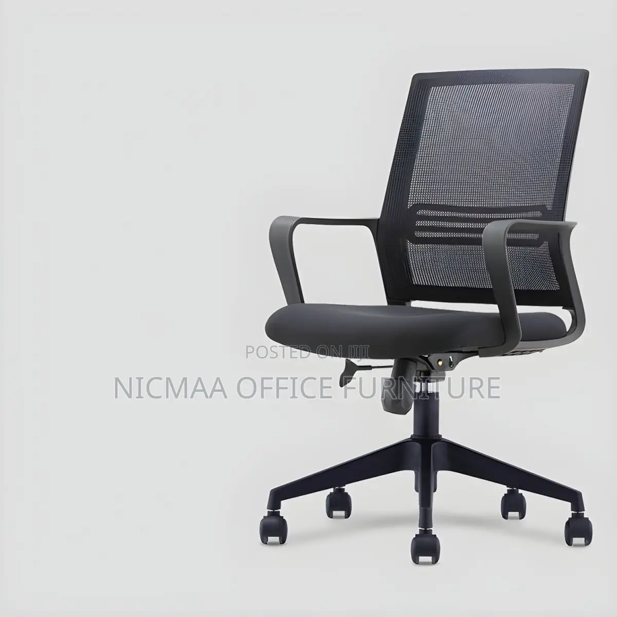 Back Mesh Secretarial Black Seat