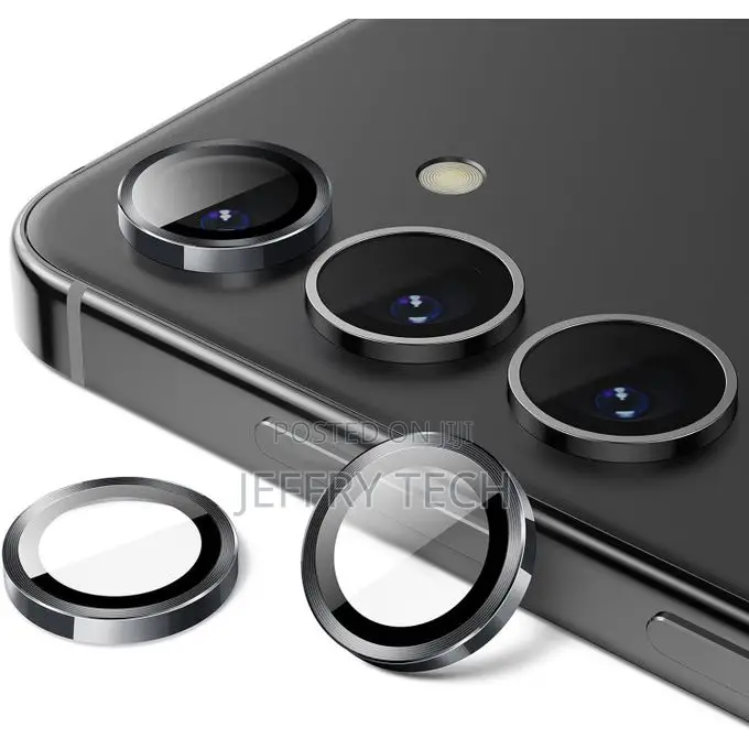 Bloom Black Metal Ring Camera Lens Protector for Galaxy S24 Plus