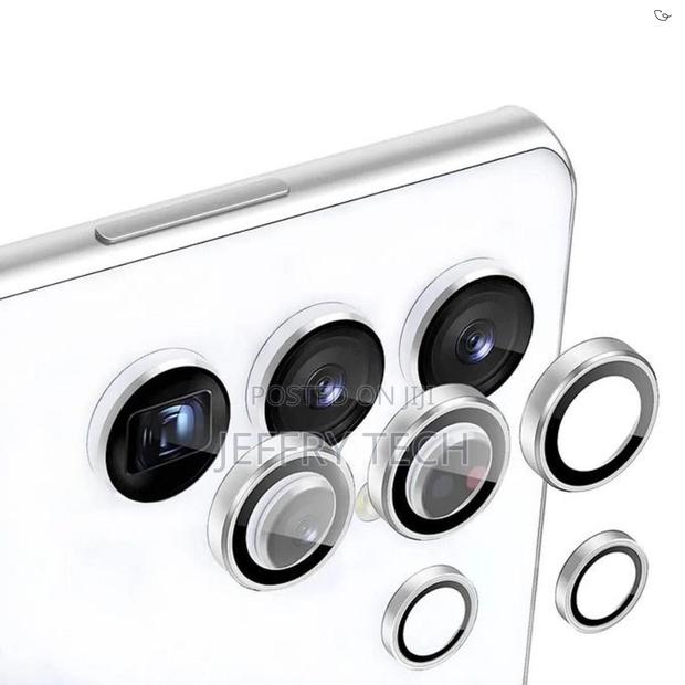 Electro Silver Metal Ring Lens Protector for Samsung Galaxy S24 Ultra