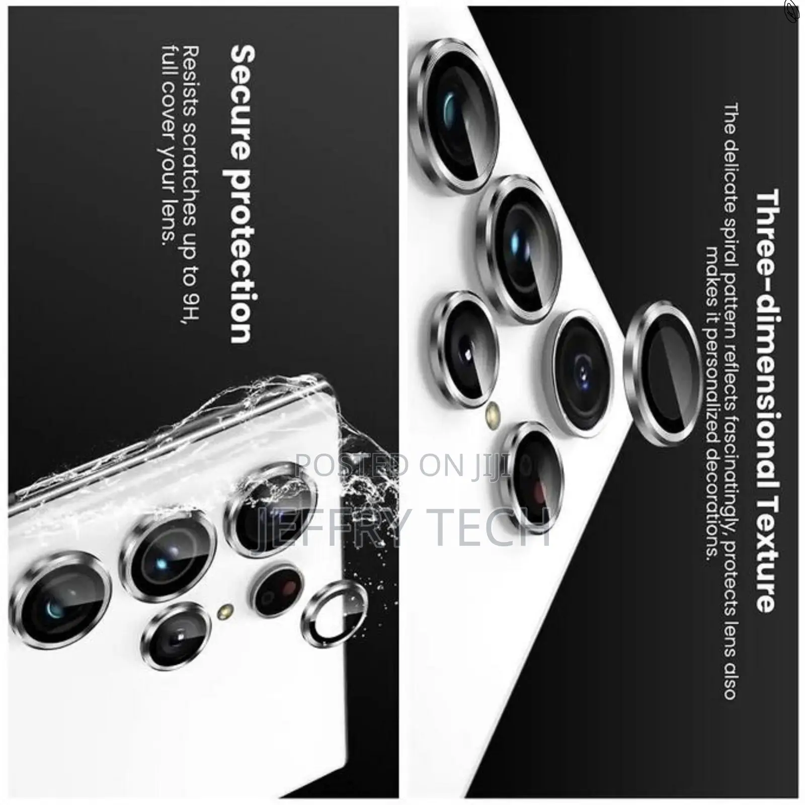 Electro Silver Metal Ring Lens Protector for Samsung Galaxy S24 Ultra