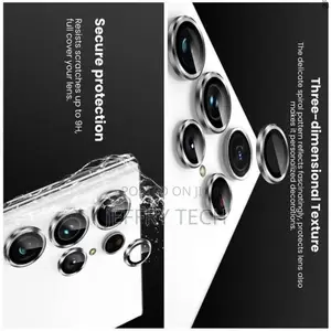 Electro Silver Metal Ring Lens Protector for Samsung Galaxy S24 Ultra