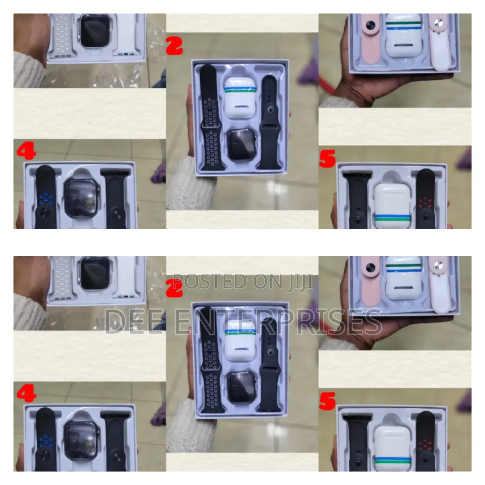 2 in 1 Strap Smart Watch With Free Earpodes