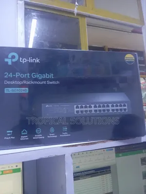 Tp-Link 24-Port 1000mmbps Gigabit Desktop Rm Switch Sg1024d
