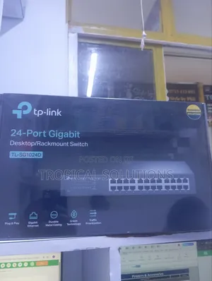 Tp-Link 24-Port 1000mmbps Gigabit Desktop Rm Switch Sg1024d