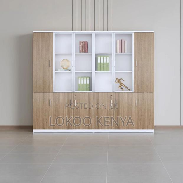 Office Cabinet : Wooden Shelving Cabinet for Office