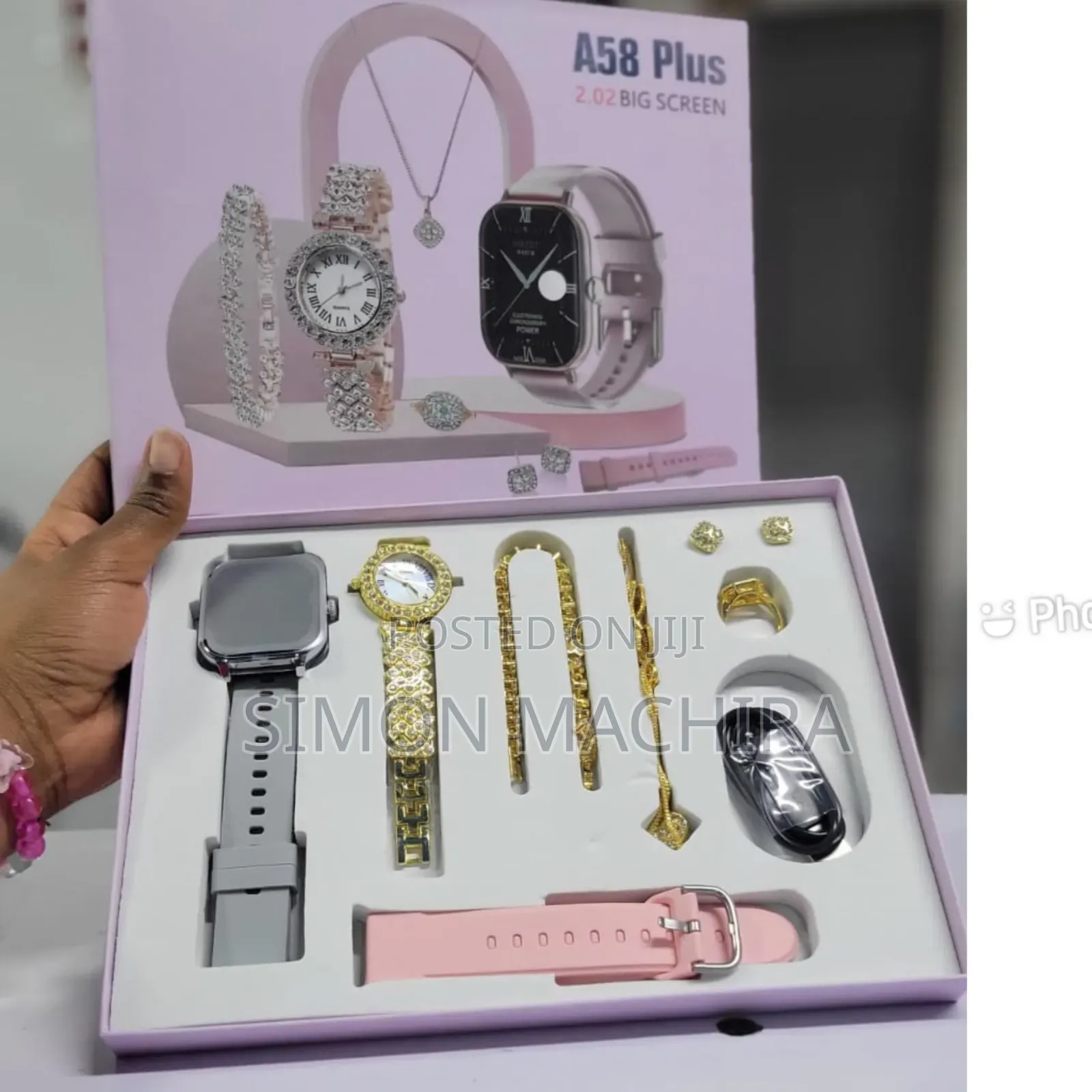 A58 Plus Smart Watch Set