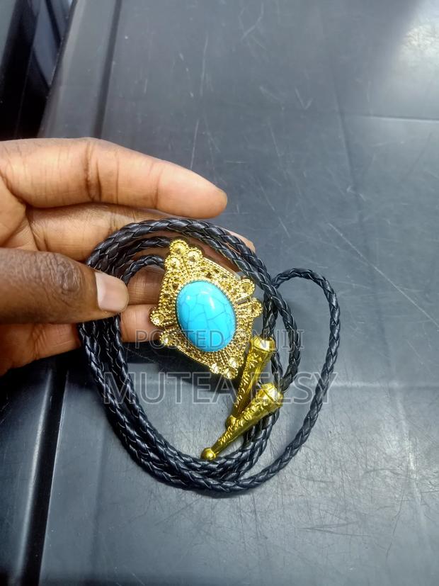 Blue Green Bolo Bowties - thumbnail 2