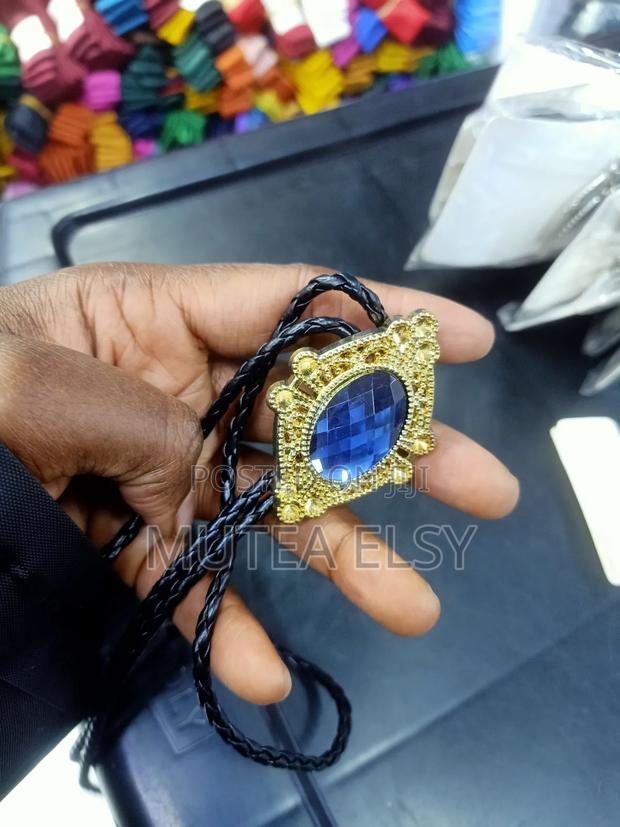 Blue Green Bolo Bowties - thumbnail 3