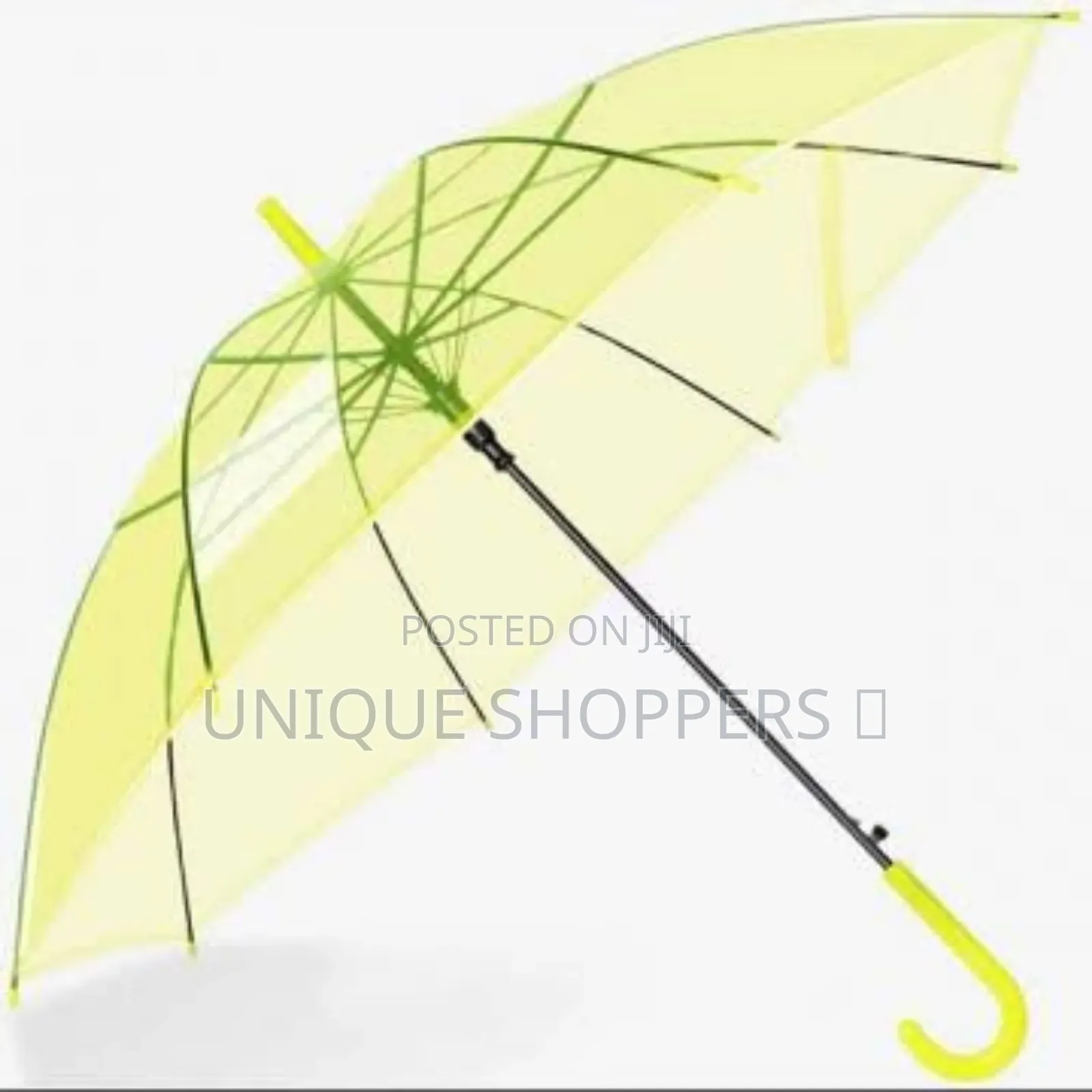 In
 *Transparent Umbrellas Now in Stock