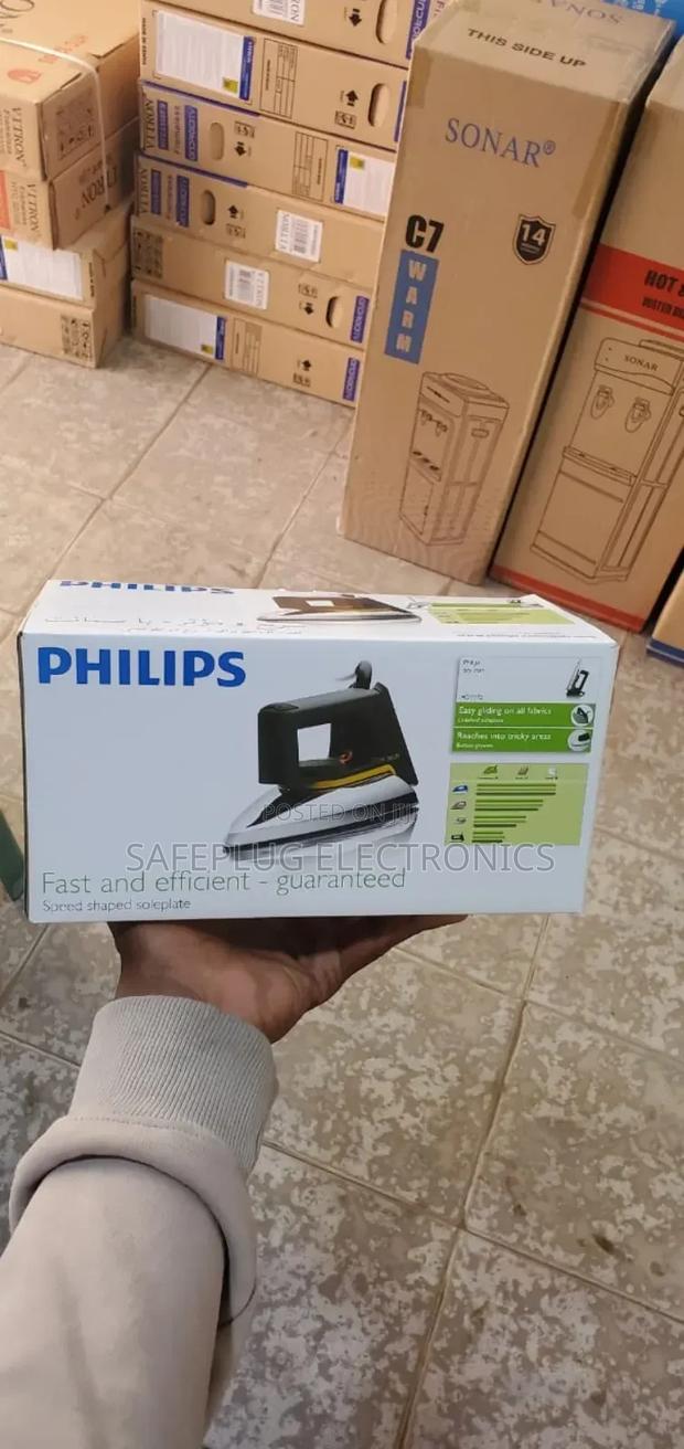 Speed-Shaped Philips Dry Iron Box, Stainless Soleplate - main view