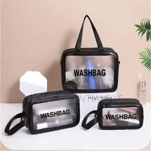 3pc Cosmetic Wash Bag Pouch
With Wide Base*