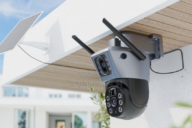 Upgraded 8mp Dual-Lens Solar Security Camera - main view