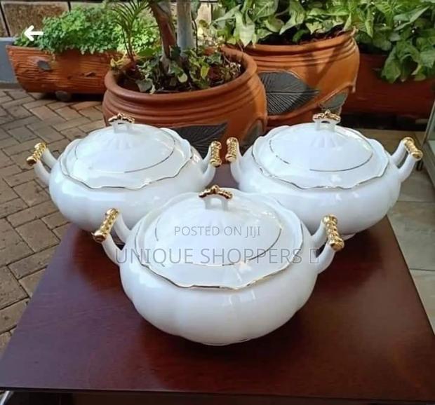 *3 Piece Ceramic Serving Bowl Set - main view