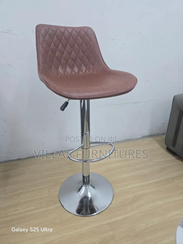 Imported Adjustable Height Leather Bar Stools