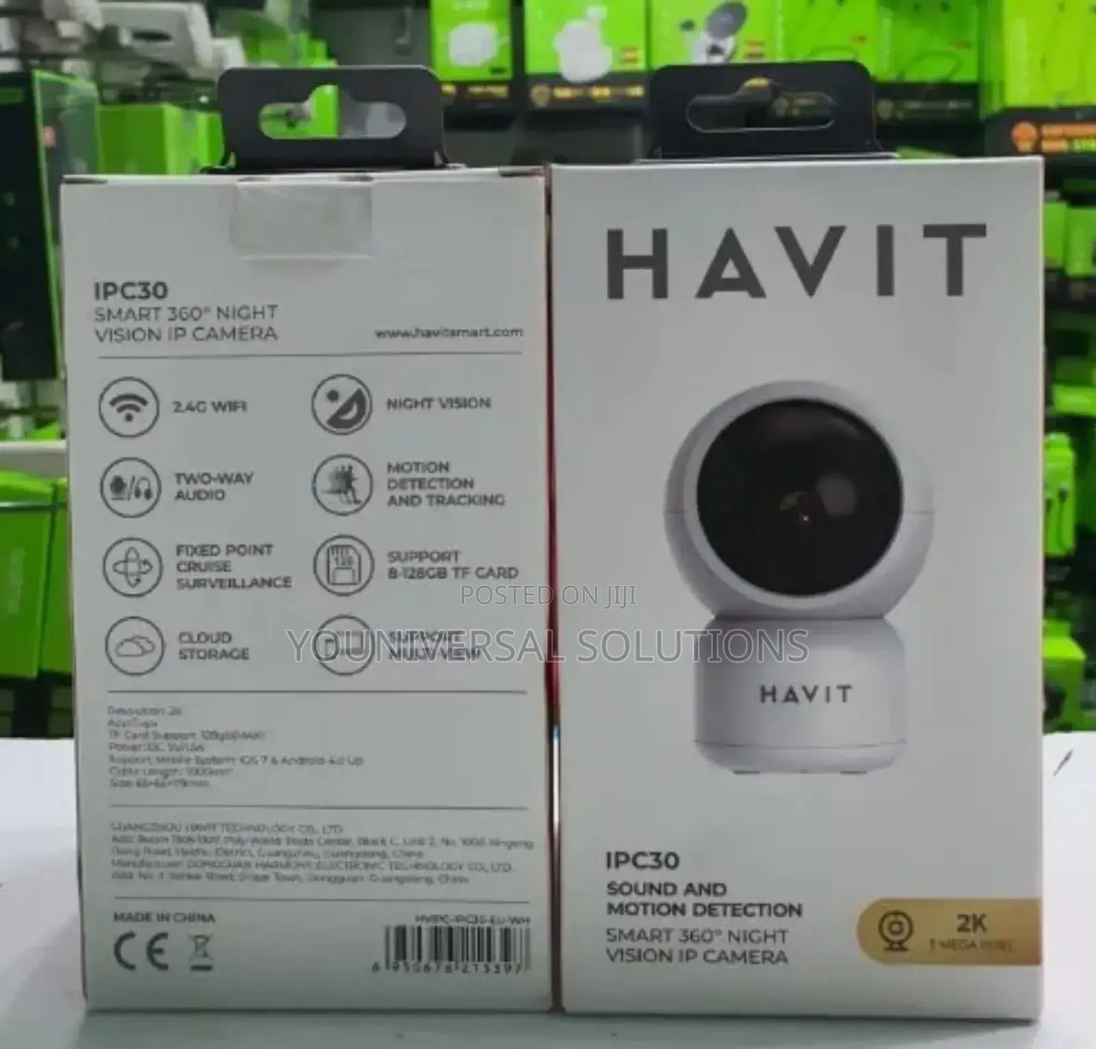 Sound and Motion Detection Smart 3600 Night Vision Ip Camera