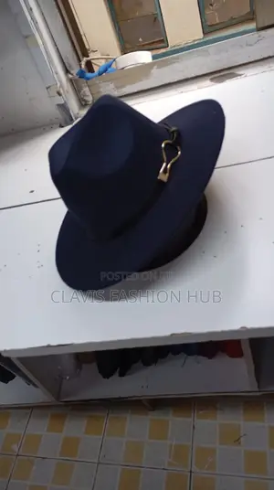 Navy Blue Men Fedora Hats