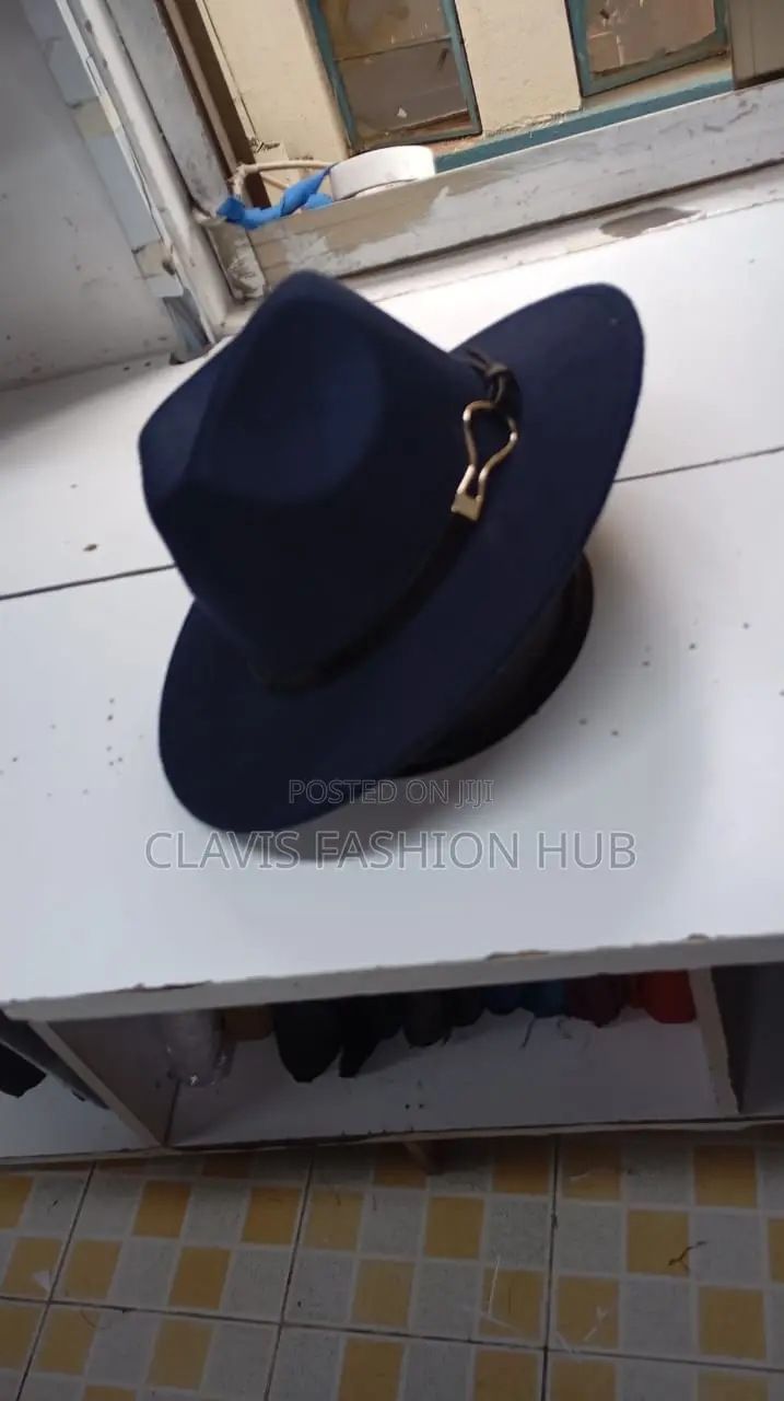 Navy Blue Men Fedora Hats